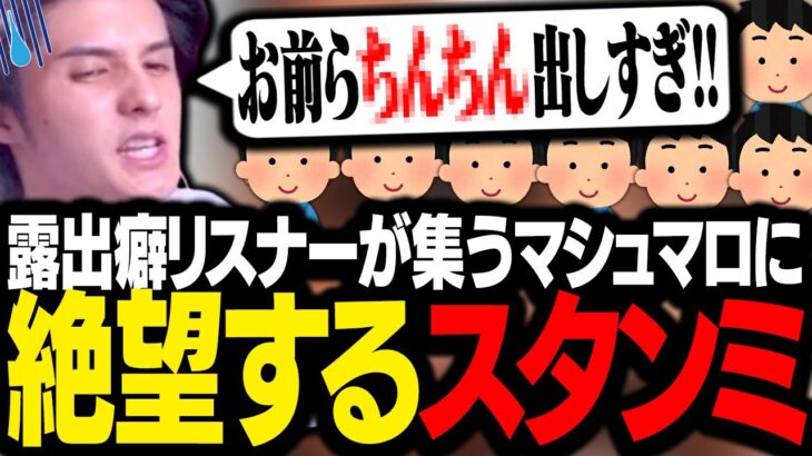 「他人が見てない時にやってしまうこと」で募集したら、ド変態リスナーが想像以上に集まってしまい絶望するスタンミじゃぱん【マシュマロ】