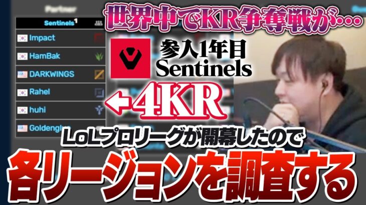 シーズンが開幕したのでLCKやLJLなど全世界のプロリーグを調査 [しゃるる/LoL]