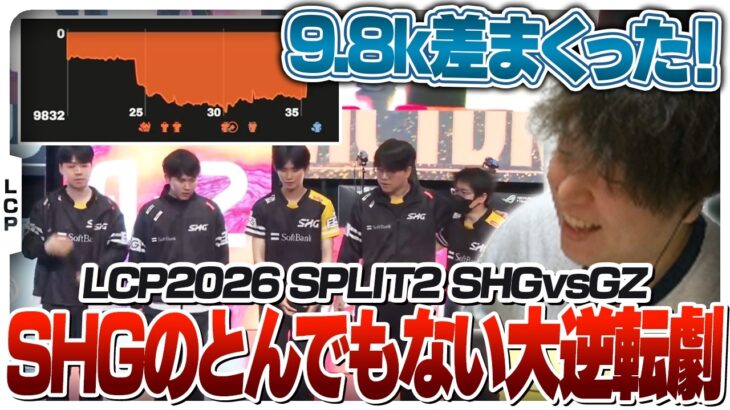 体調不良のEviくん擁するSHGが大逆転勝利を収める [LCP2026/LoL]